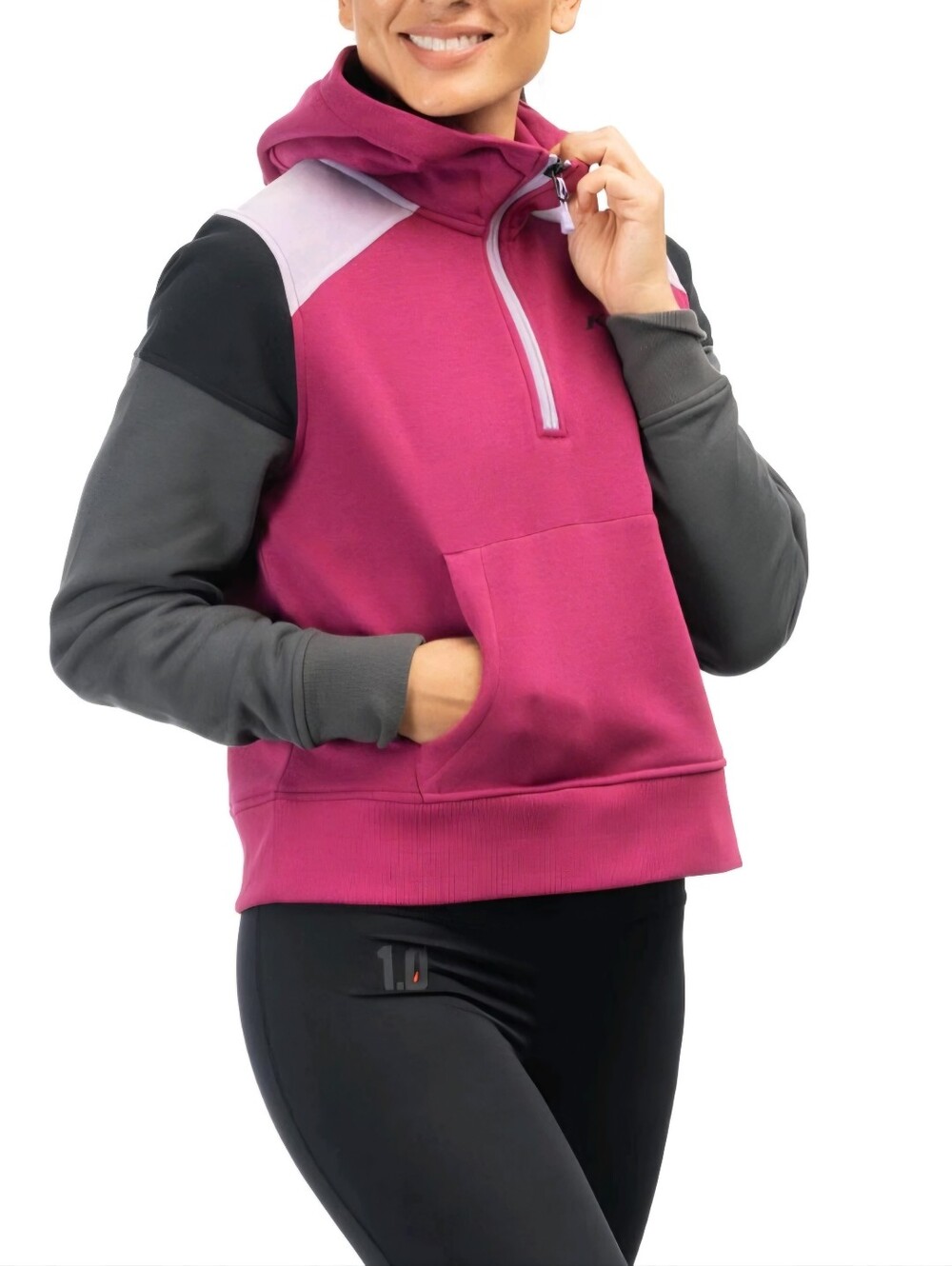 Klim Women's Pullover Zip Crop Hoodie Size Large. Athleisure, Sporty, Streetwear
